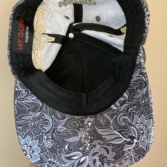 ¡Ay Güey! Tiger Cap, Hat, Tatoo Style Design, Gold Embroidery, Black,Gray, Gold - Picture 5 of 7